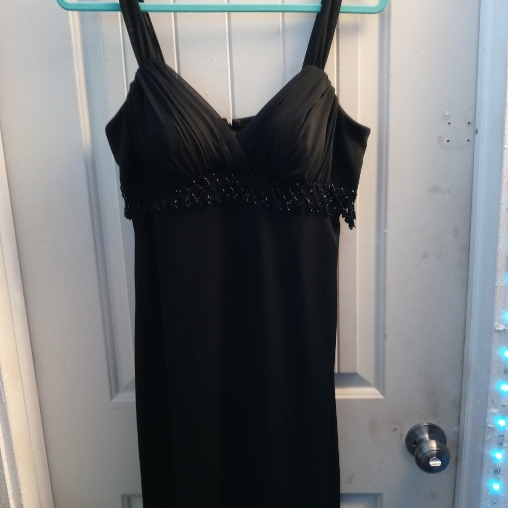 Black beaded dress sz M